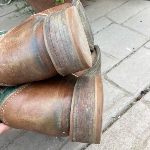 Justin women’s cowboy boots teal green size 9.5 - Picture 8 of 8